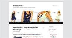 Desktop Screenshot of himzesmania.aphonix.hu